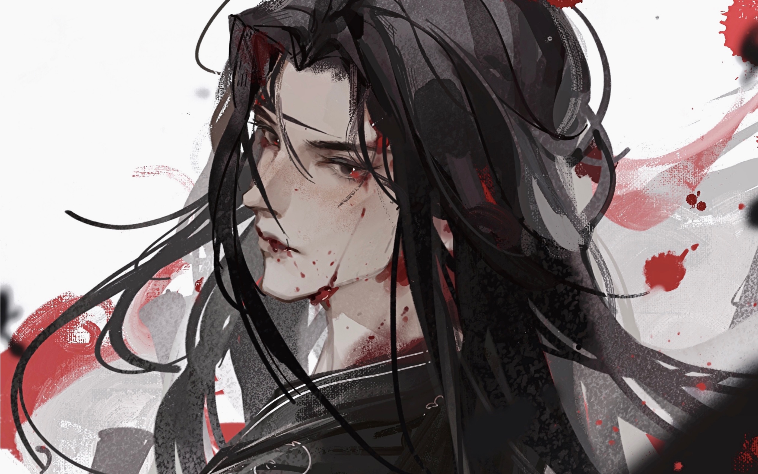 【绘画过程 | 盛灵渊】摸鱼稿稿