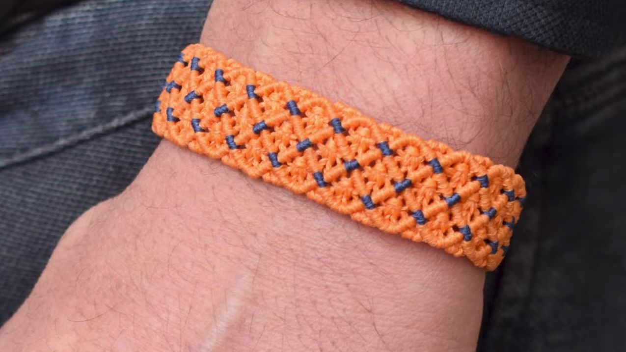 【sainabaft】绳编手链教程077