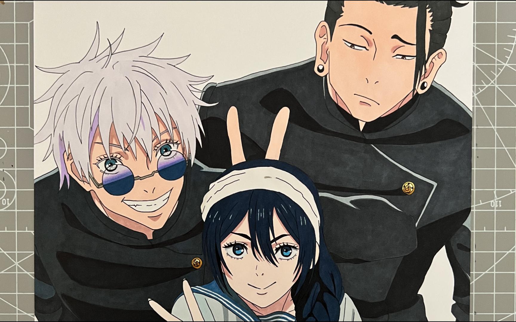 "一起回去吧,理子"【手绘】五条悟,夏油杰,理子