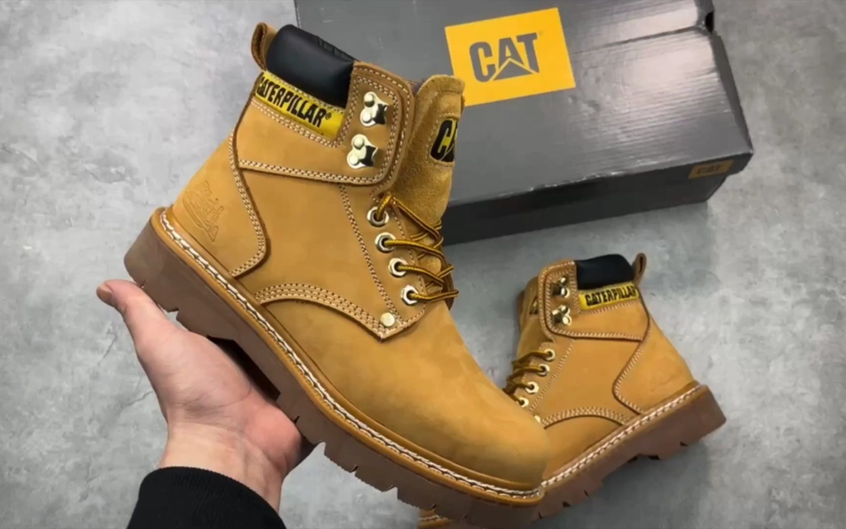 07.23加绒款cat卡特 2023ss秋冬新款 户外工装休闲马丁靴系列