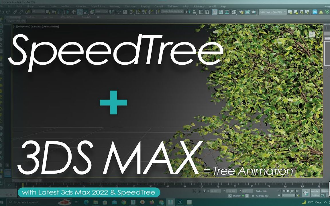 SpeedTree+3dsMax !制作风吹树 + 动画效果!哔哩哔哩bilibili