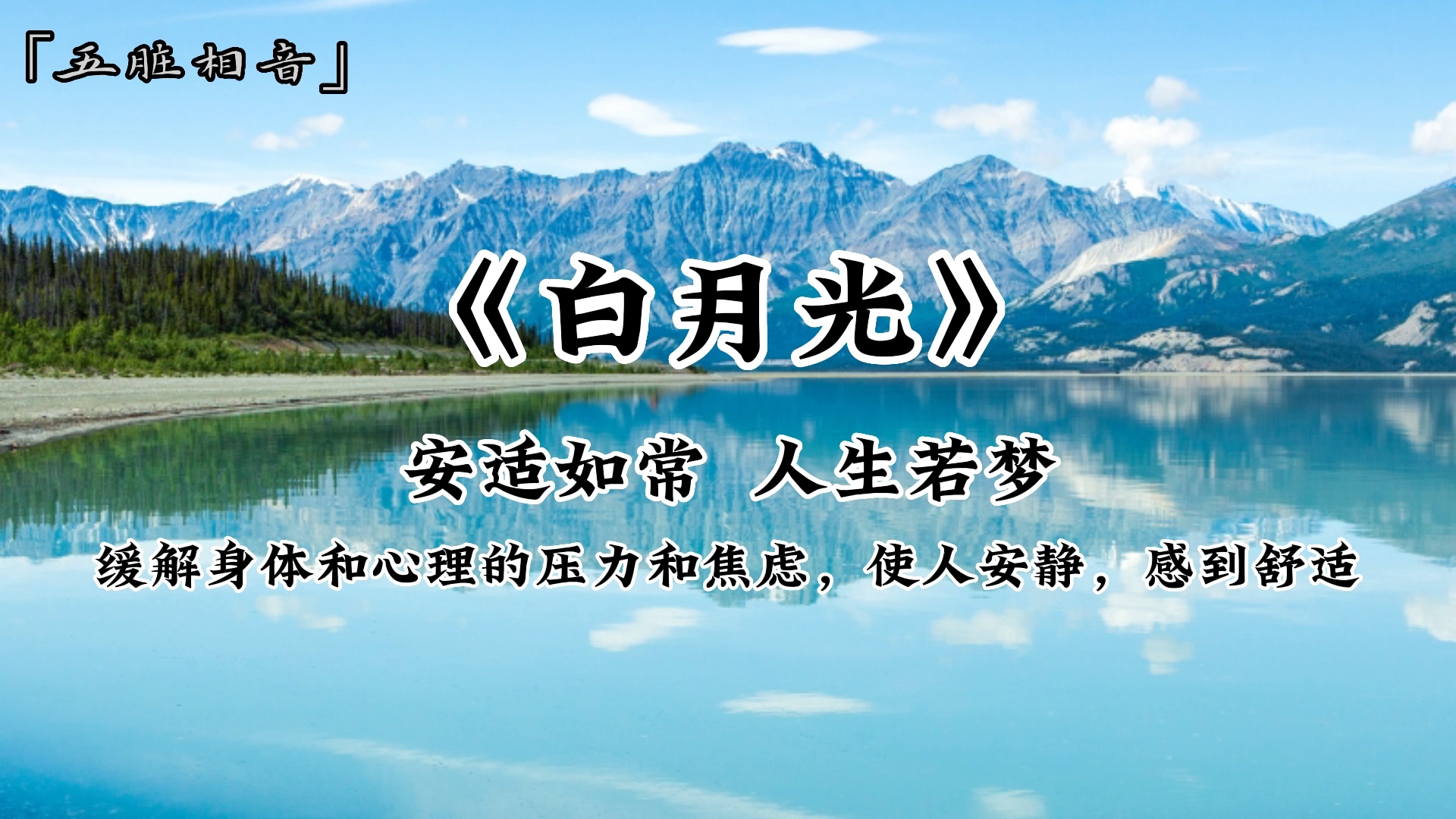 安适如常,人生若梦,最佳聆听时间:7:0011:00,缓解身体和心理的压力和焦虑,使人安静,感到舒适,水音入肾「五脏相音」哔哩哔哩bilibili