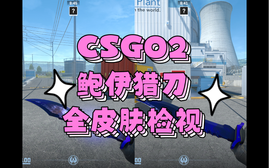 CSGO2饰品检视第九期:鲍伊猎刀全皮肤华丽展示哔哩哔哩bilibili