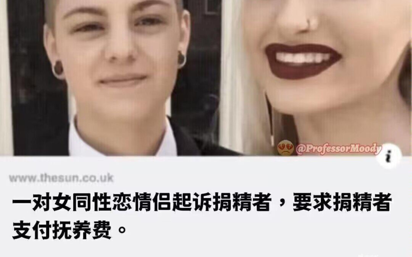 一对女同性恋起诉捐精者,要求捐精者支付赡养费……哔哩哔哩bilibili