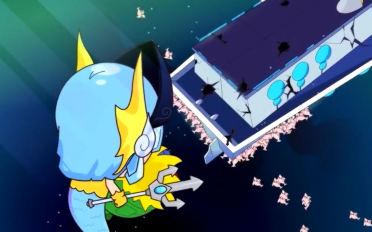 开心超人:美人鱼唱歌引起海啸,最后被花心超人感化