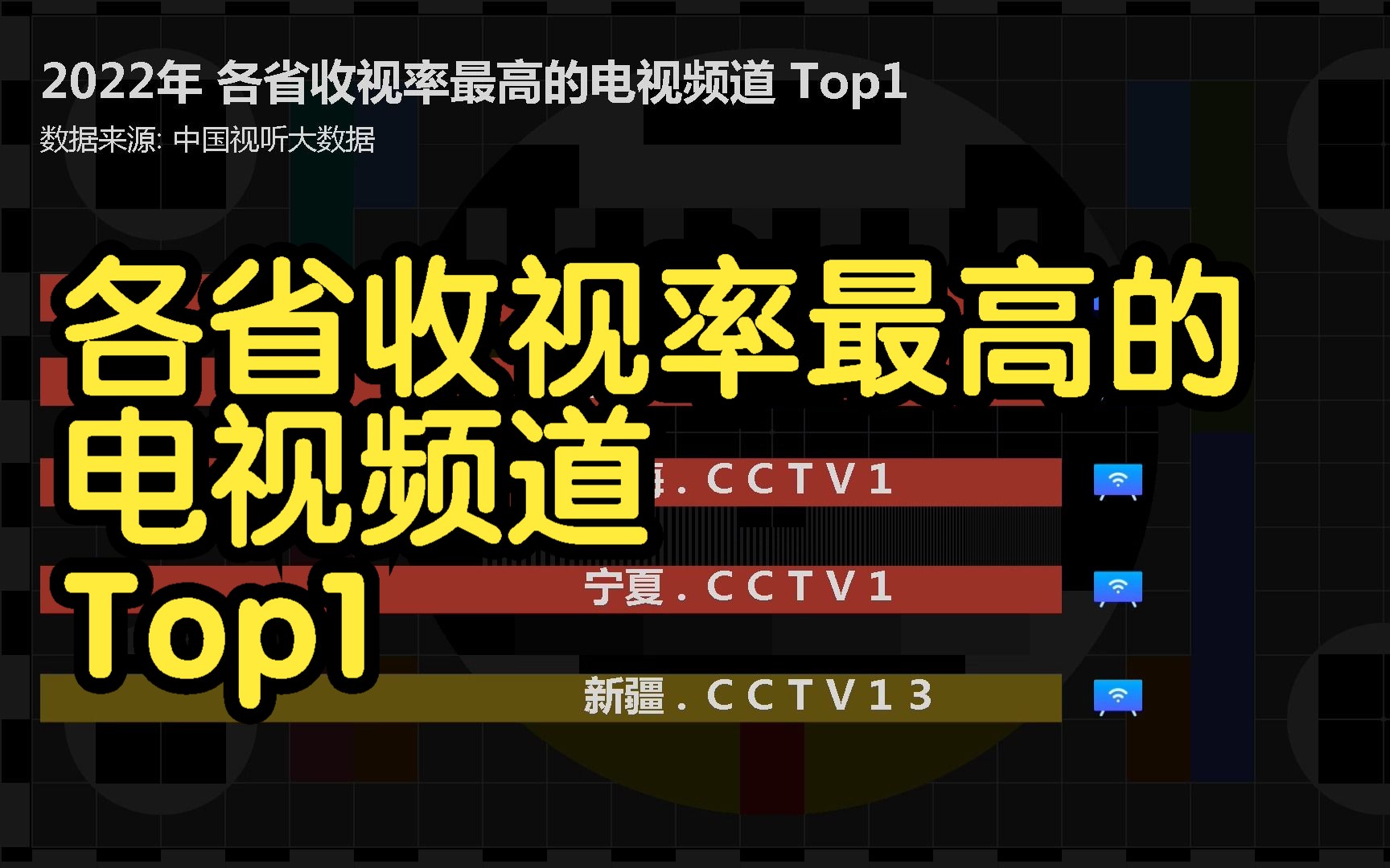 2022年 各省收视率最高的电视频道 Top1, 你最爱看哪个频道?哔哩哔哩bilibili