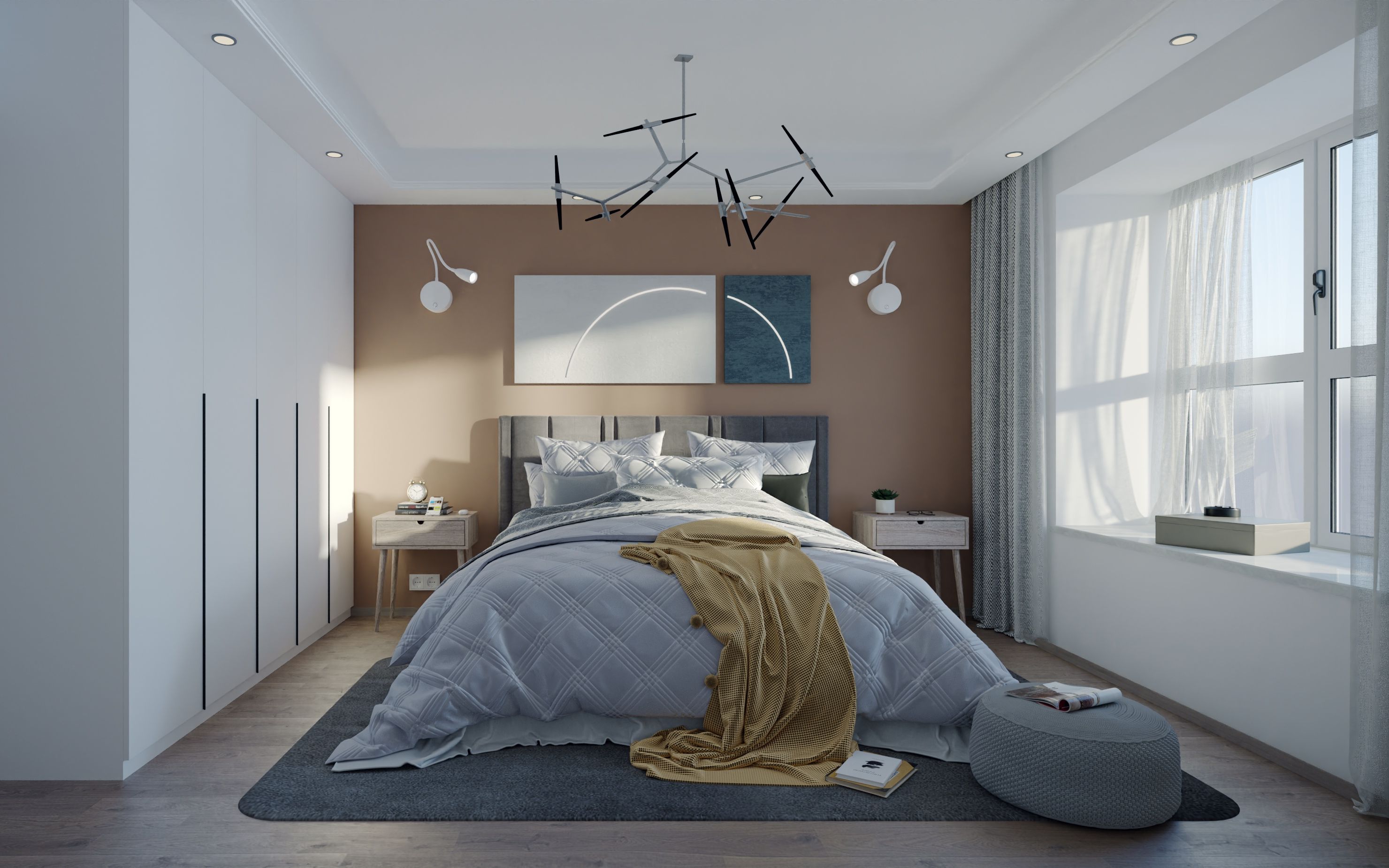 cr渲染器【清晨-晚上】光线变化过程 --3dmax室内漫游动画