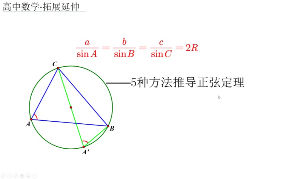 正弦定理的证明哔哩哔哩bilibili