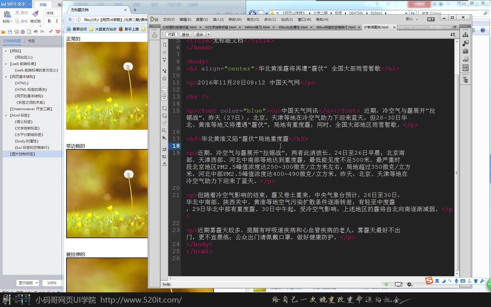 HTML+CSS网页开发教程11图片控制标签哔哩哔哩bilibili