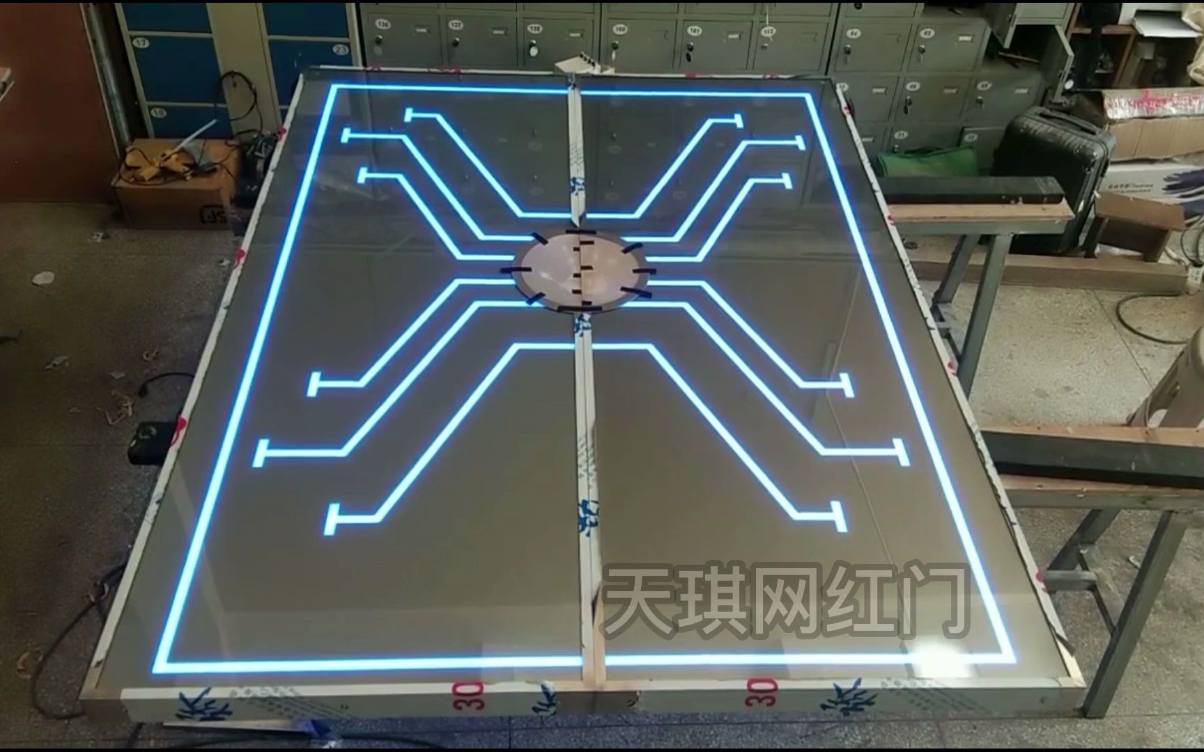 酒吧网红门,网红手掌感应门,科技感灯光玻璃门