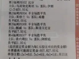 下载视频: 10月10日【竞彩比分纪录片】22中607827元。