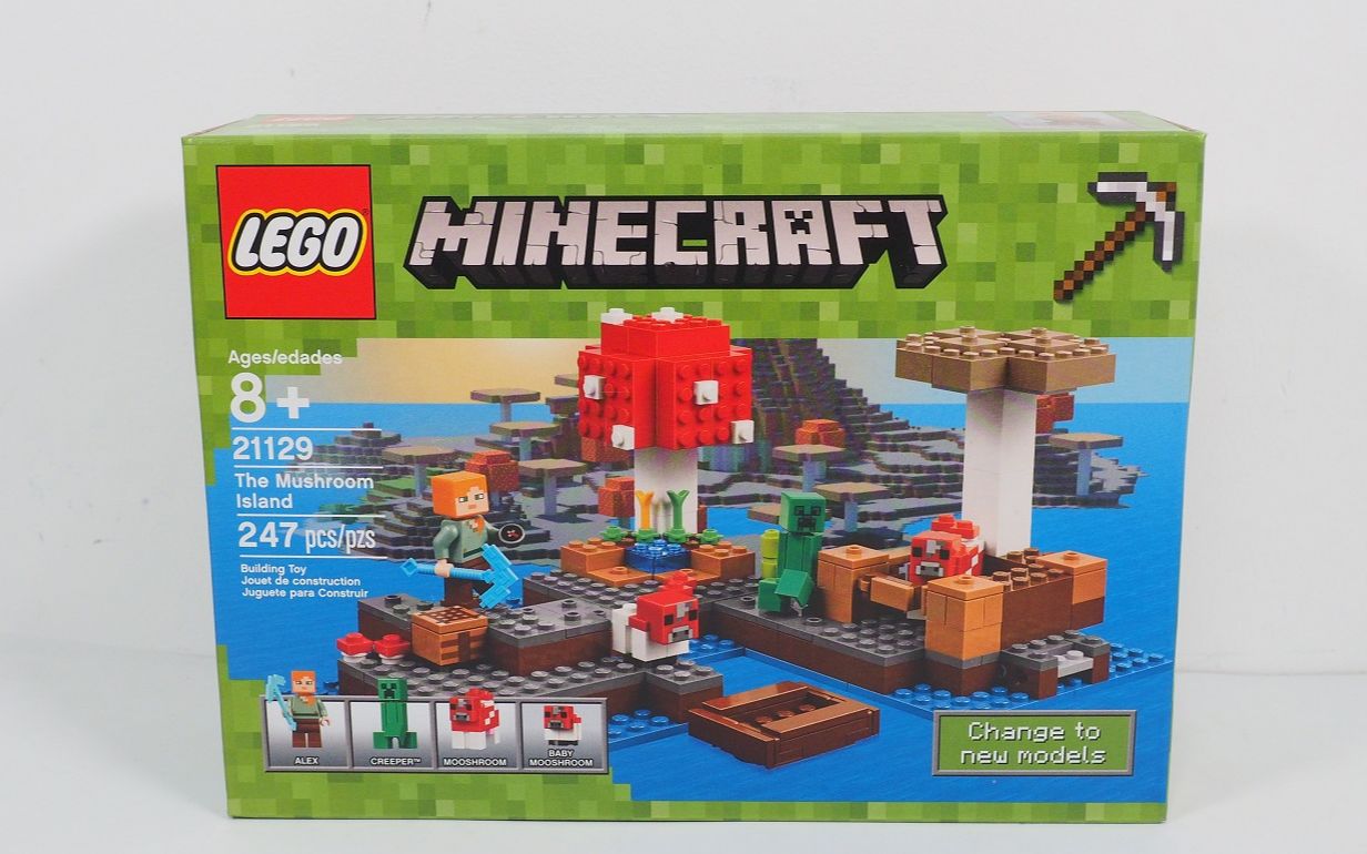 把牛说成猪会不会有不一样的感觉乐高我的世界21129蘑菇岛评测