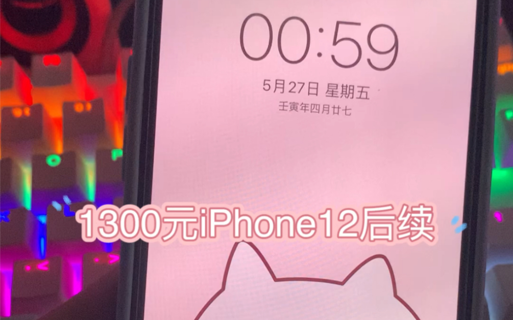 闲鱼1300捡的iPhone12后续,更换原装瑕疵屏,完美复活.哔哩哔哩bilibili