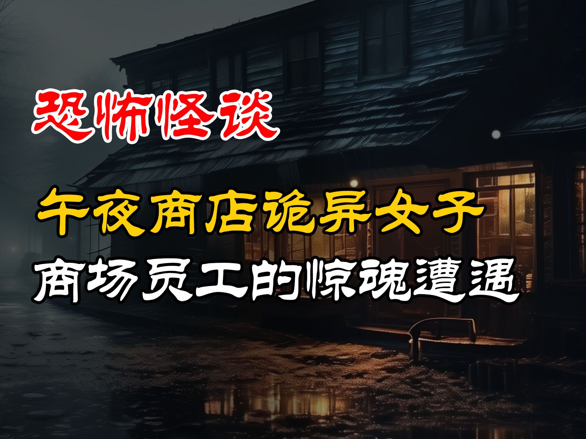 商场员工的惊魂遭遇丨午夜商店诡异女子丨恐怖故事丨真实灵异故事丨深夜讲鬼话丨故事会丨睡前鬼故事丨鬼故事丨诡异怪谈哔哩哔哩bilibili