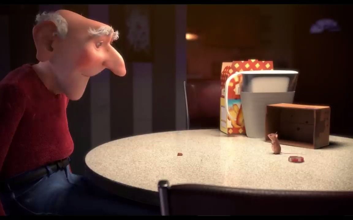 动画短片独居老人盒子