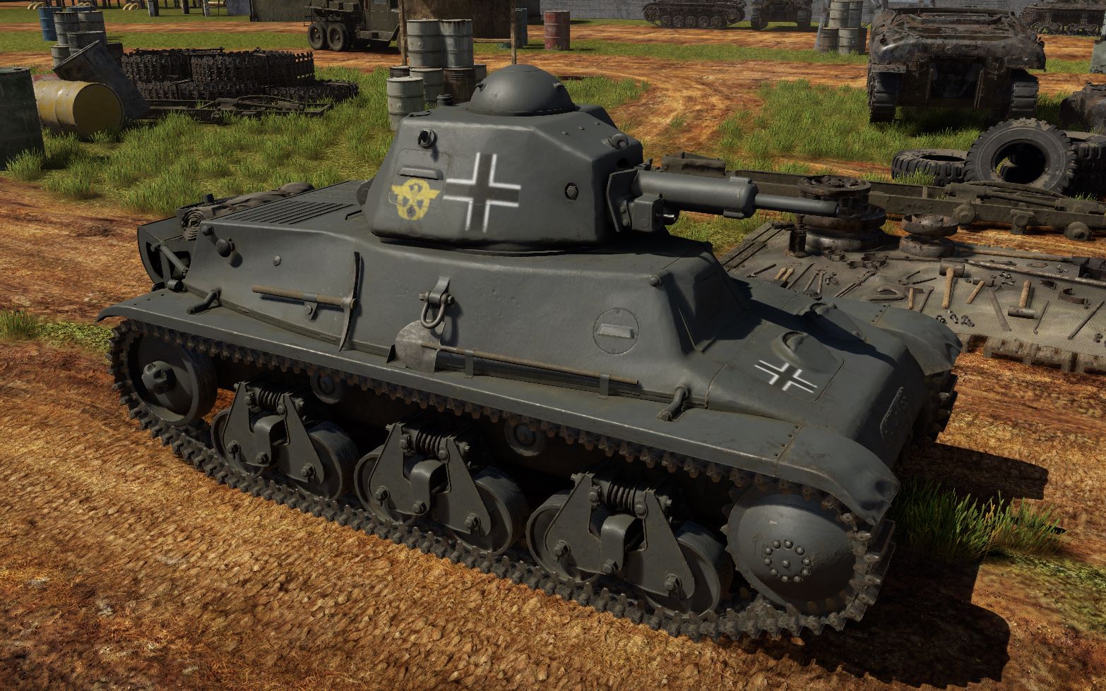 战争雷霆历史涂装h39哈奇开斯德国秩序警察缴获于法国