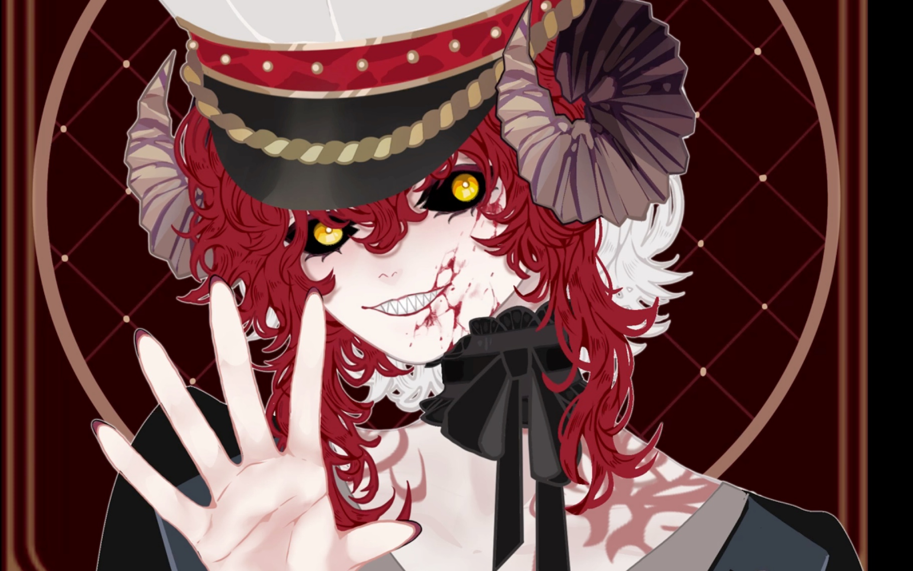 【procreate】红发恶魔say hi