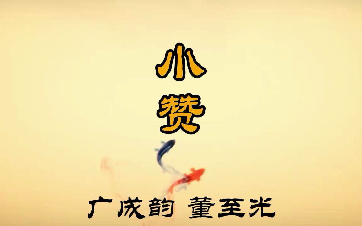 《小赞》董至光 广成韵 道乐 经韵哔哩哔哩bilibili