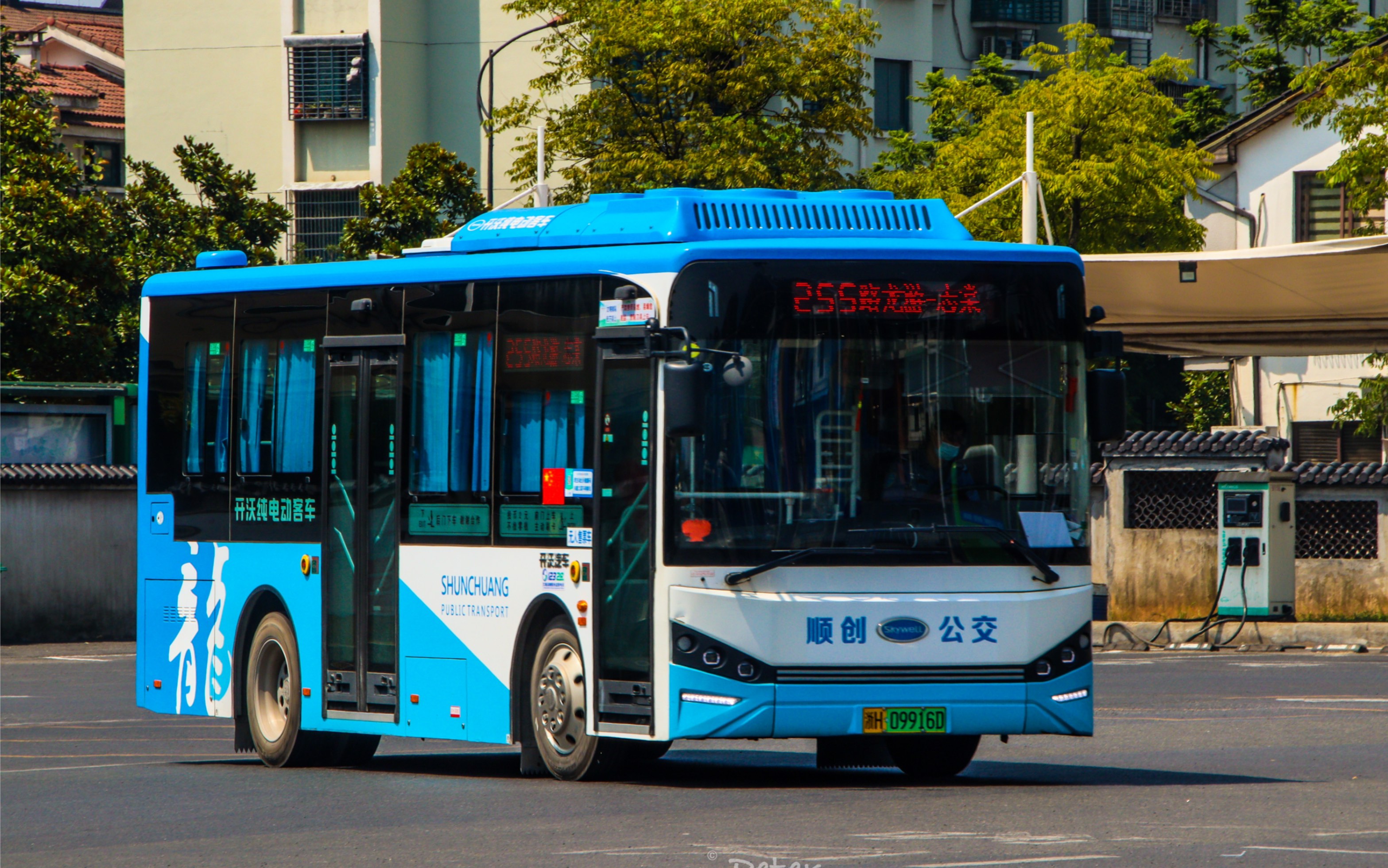 浙江龙游公交2022年开沃新车报站