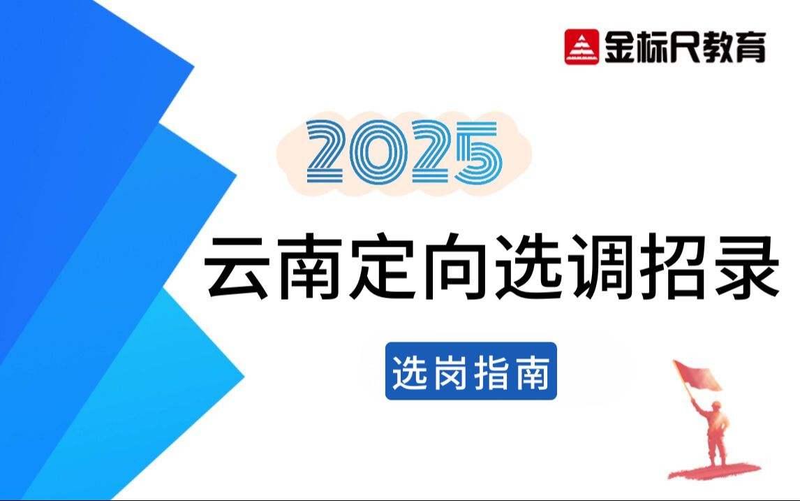 选调生考试 | 2025年&云南定向选调生招录(选岗指南)哔哩哔哩bilibili