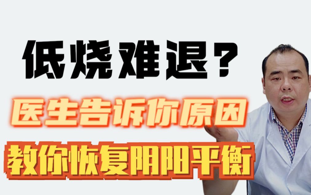 低烧难退?医生告诉你原因,教你一招恢复阴阳平衡哔哩哔哩bilibili