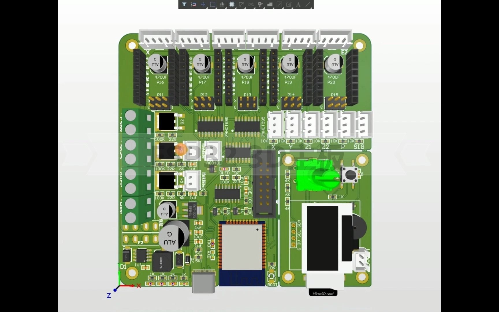 ESP32 3D打印主板 集成屏幕编码器可独立分离哔哩哔哩bilibili