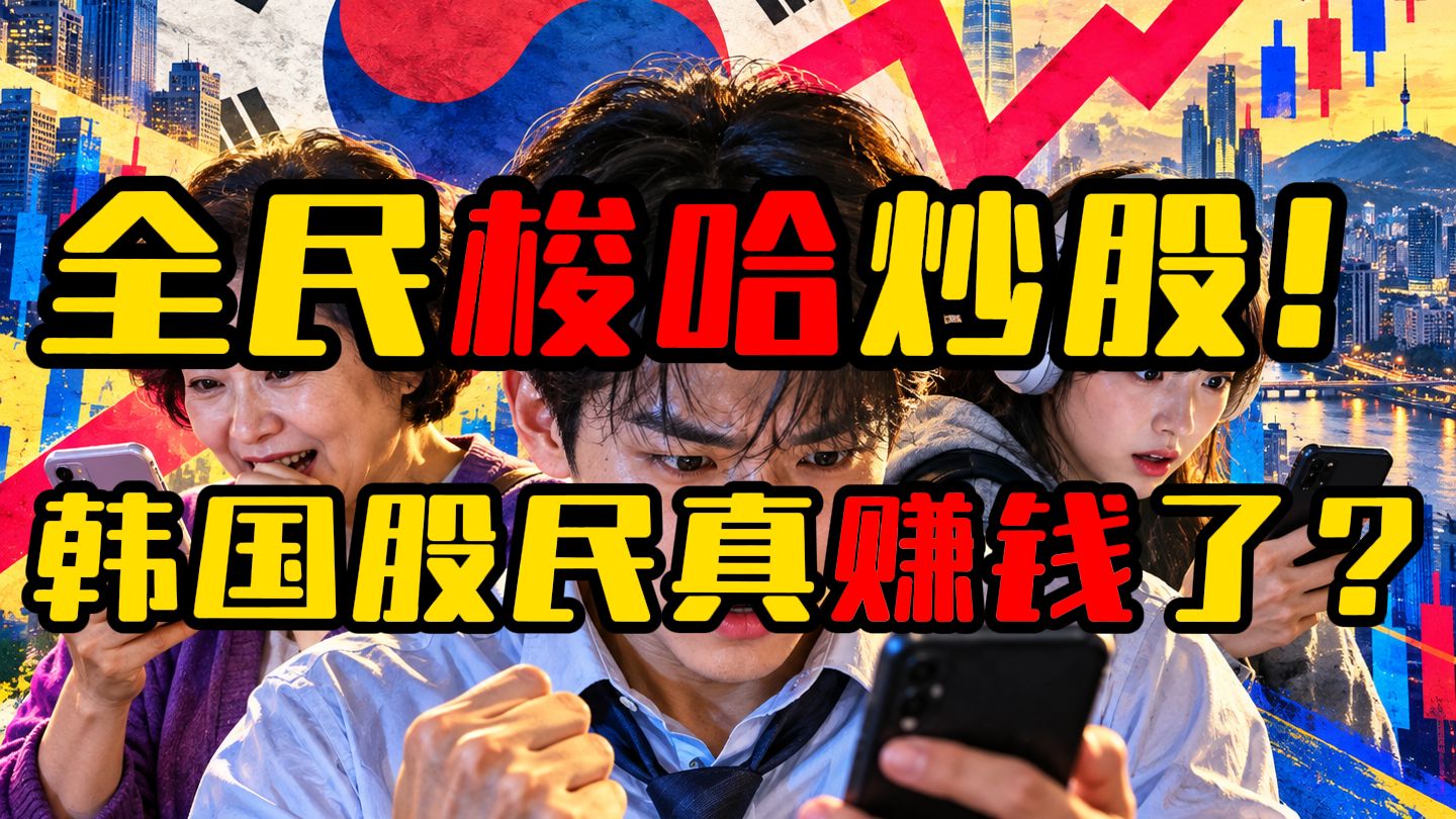 人均三个交易号，全民梭哈炒股，韩国股民赚钱了？连未成年都开始交易了？