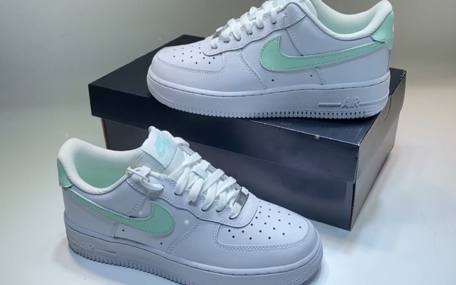 耐克 nike air force 1 low white vanilla green 白香草薄荷绿空军