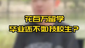 花百万留学，毕业还不如技校生？