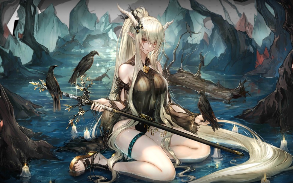 《明日方舟》闪灵新皮肤特效展示,我朋友说他好了