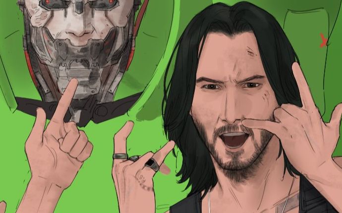 【赛博朋克2077】强尼银手出场 删减片段