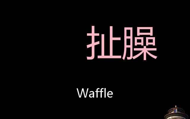 扯臊 Chinese Pronunciation Waffle哔哩哔哩bilibili