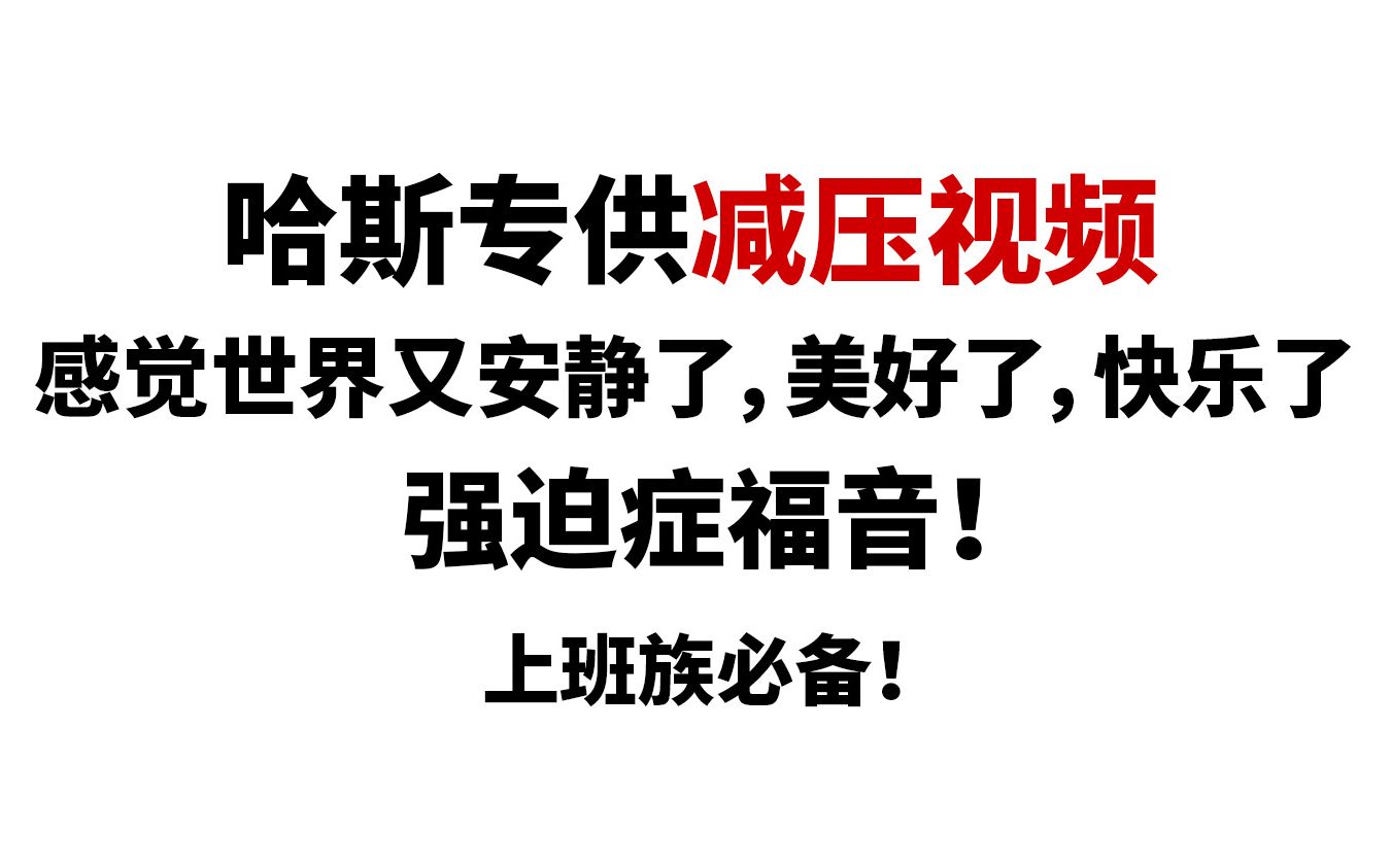 哈斯专供减压视频,专为上班族制作,看完身心舒畅,由哈斯ST10完成!哔哩哔哩bilibili