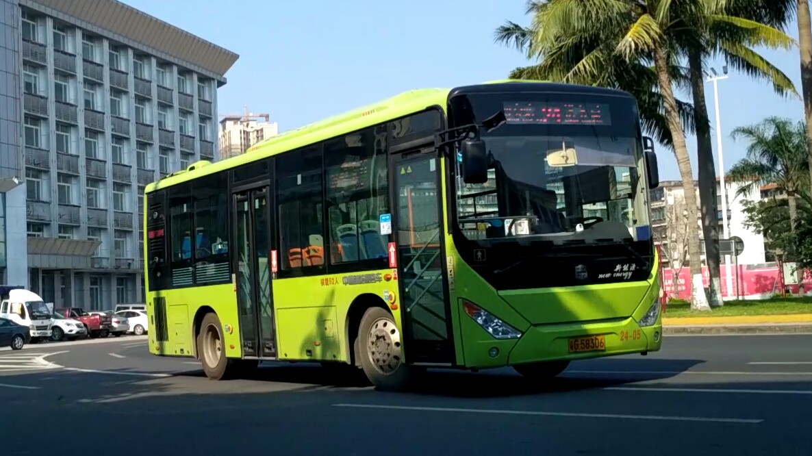 【pov-8】湛江公交24路(港务局→海田公交站)_哔哩哔哩_bilibili