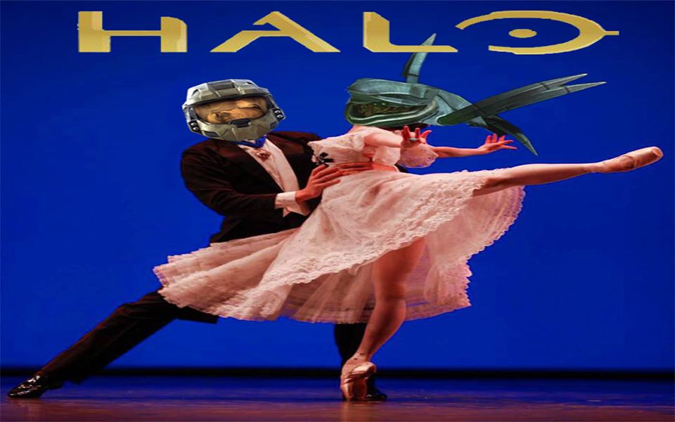 【thel】《halo1:anniversary》士官长猎人双人舞_哔哩哔哩_bilibili