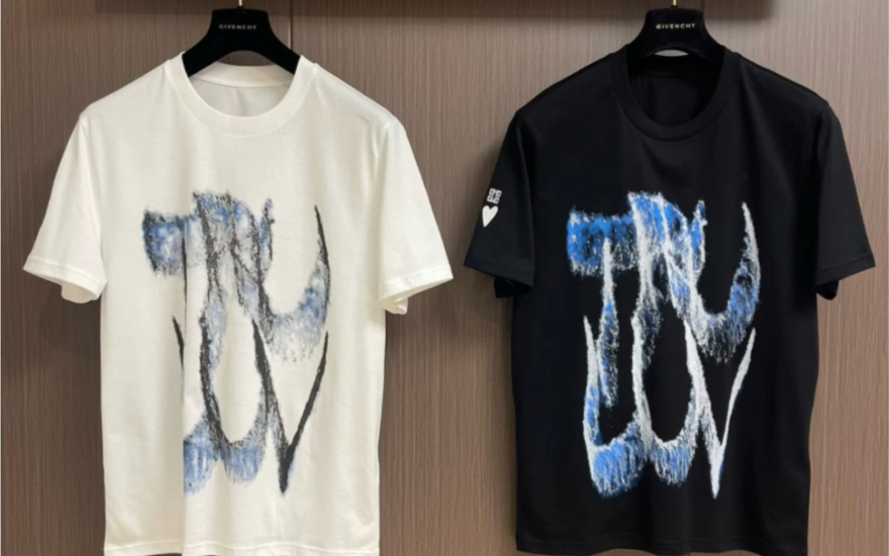 分享一下高仿纪梵希givenchy 2024ss春夏新款印花字母logo棉质短袖t恤