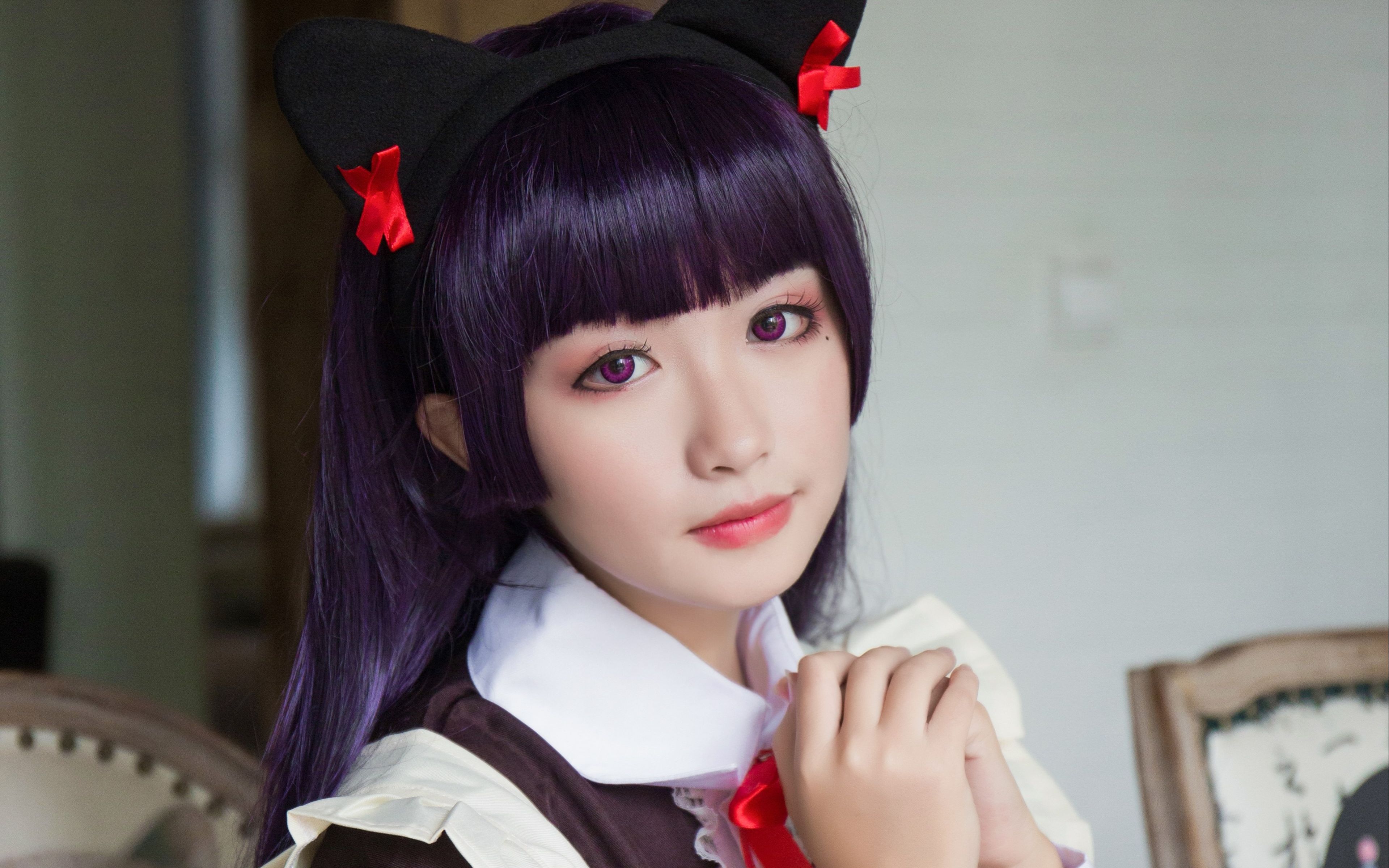 【千鲛】cosplay黑猫五更琉璃!黑猫党赛高!