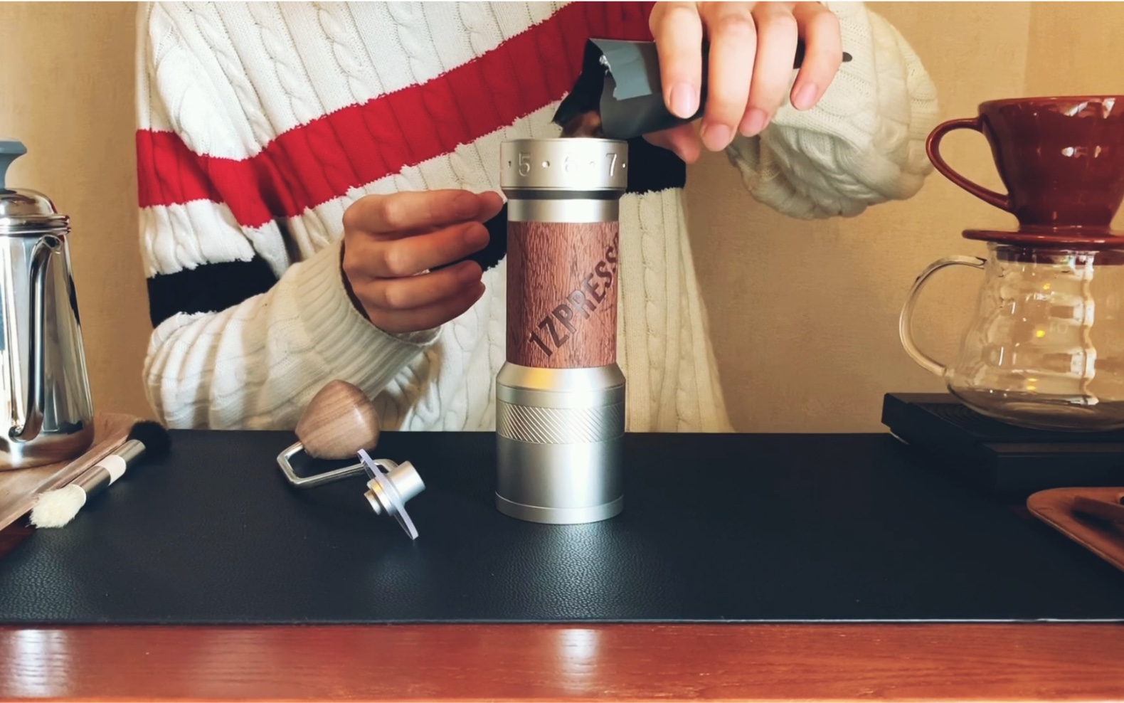 开箱1zpressokplus手摇磨豆机