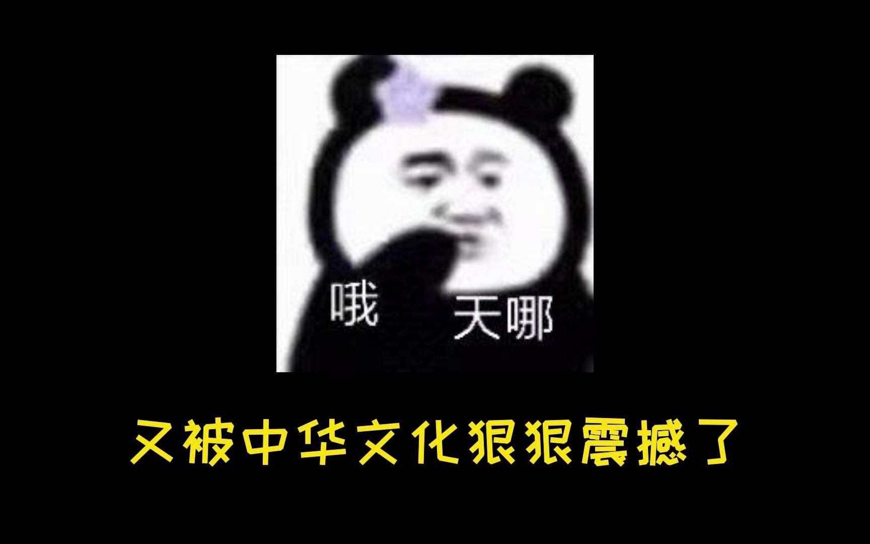 又被中华文化狠狠震撼了哔哩哔哩bilibili