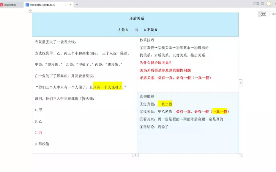 判断推理技巧:A是B 与 A不是B(秒杀技巧+原理分析)哔哩哔哩bilibili