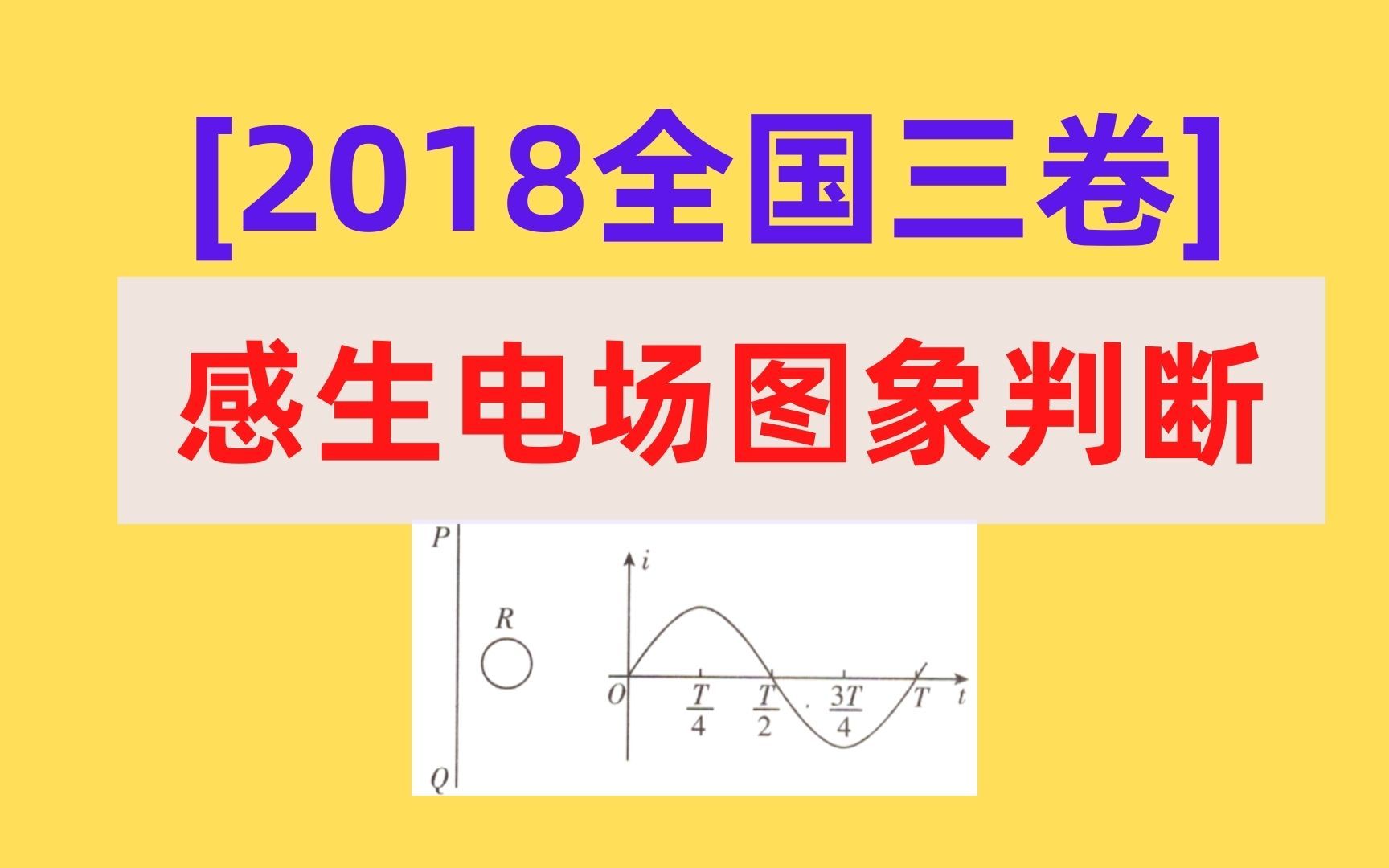 【感生电场图象判断】【2018全国三】哔哩哔哩bilibili