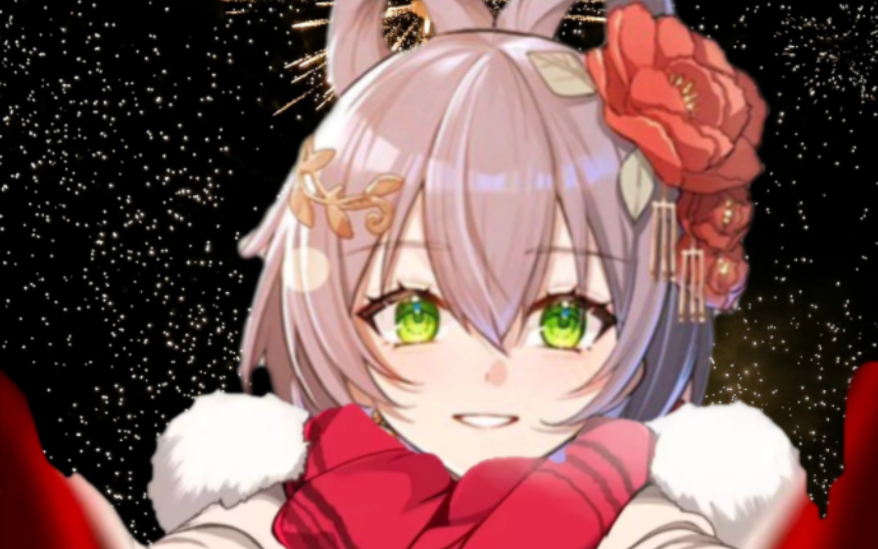 《洛天依2024年新春头像》因为没有人做,只好自己p,结果自己不会p图p