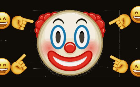 进来看小丑摇头晃脑