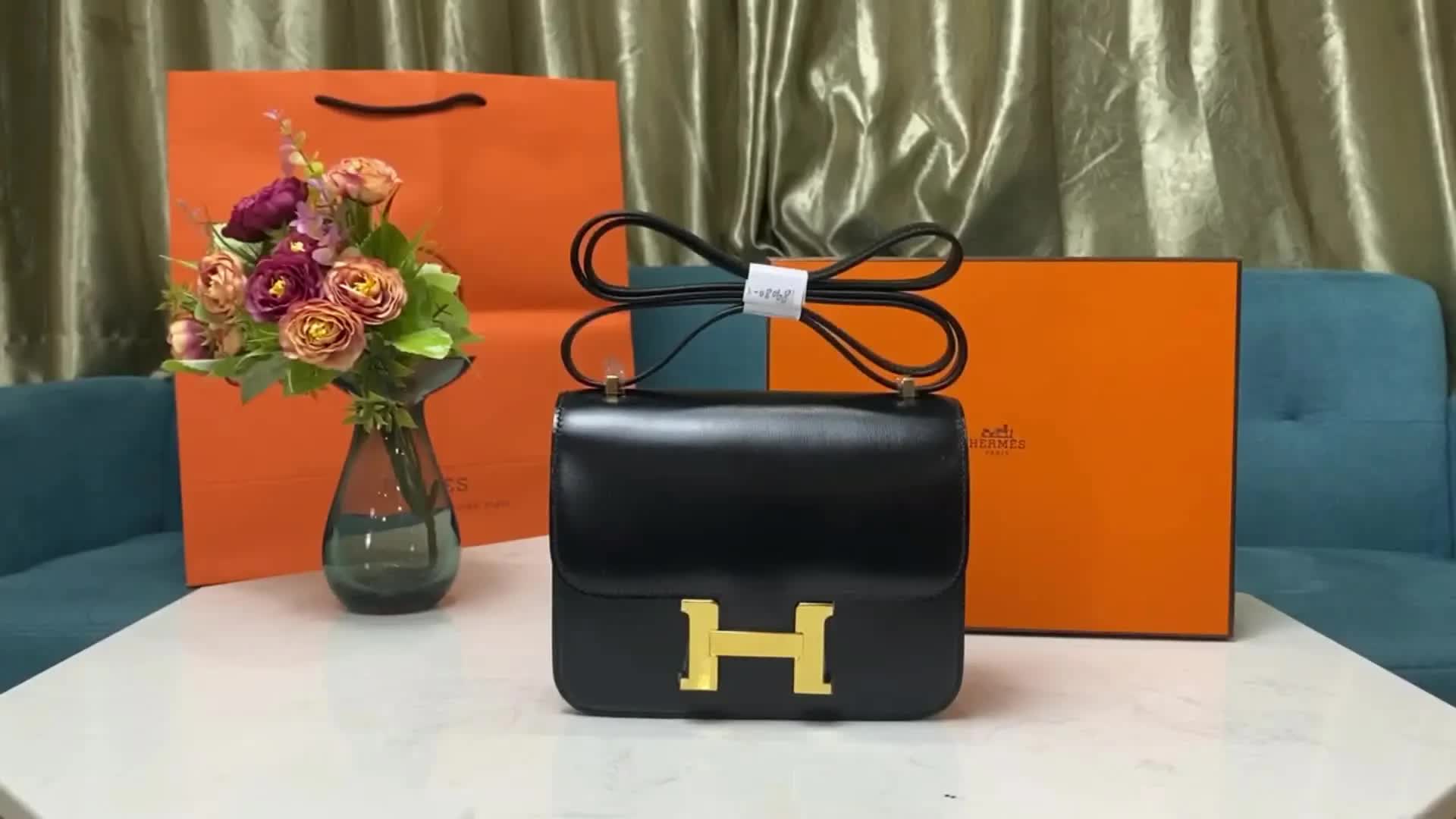 Hermes constance空姐包开箱视频 爱马仕康康包真假对比哔哩哔哩bilibili