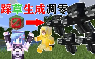 Download Video: MC踩到草方块就会源源不断生成凋零！你该怎么生存？我的世界Minecraft