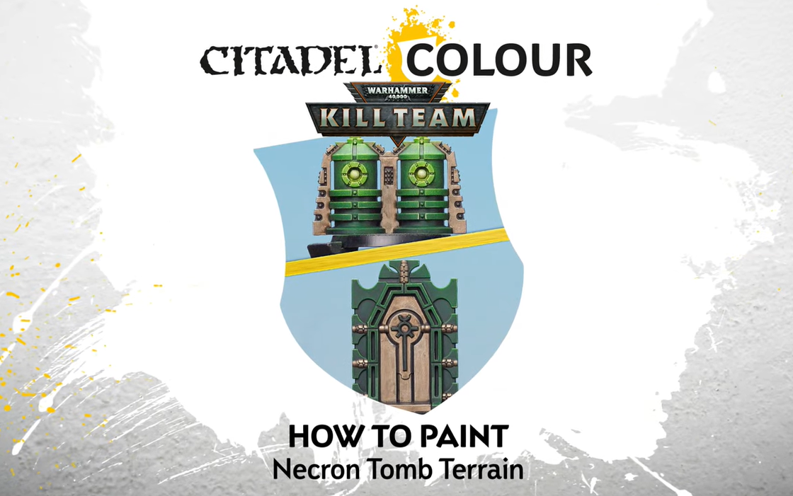 [图]How to Paint: Necron Tomb Scenery 战锤 40k Killteam 杀戮小队 太空亡灵 墓穴地形