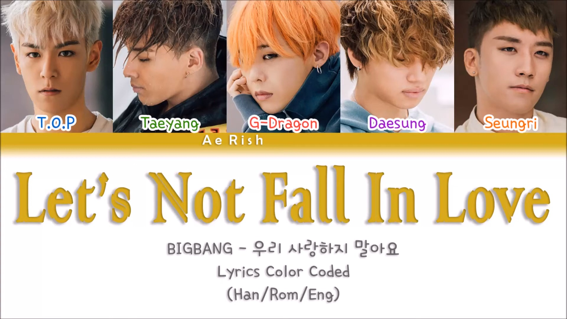 bigbang-lets not fall in love(我们不要相爱)