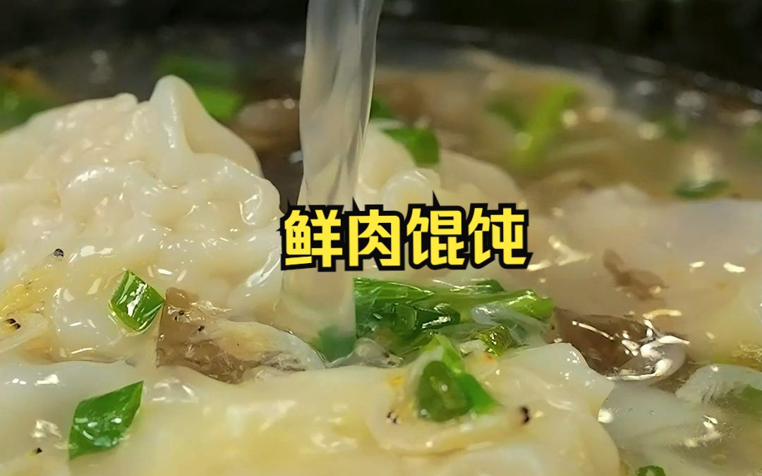 这鲜肉馄饨真是鲜掉眉毛!30年5星大厨配方,两招稳稳鲜美秘诀!哔哩哔哩bilibili