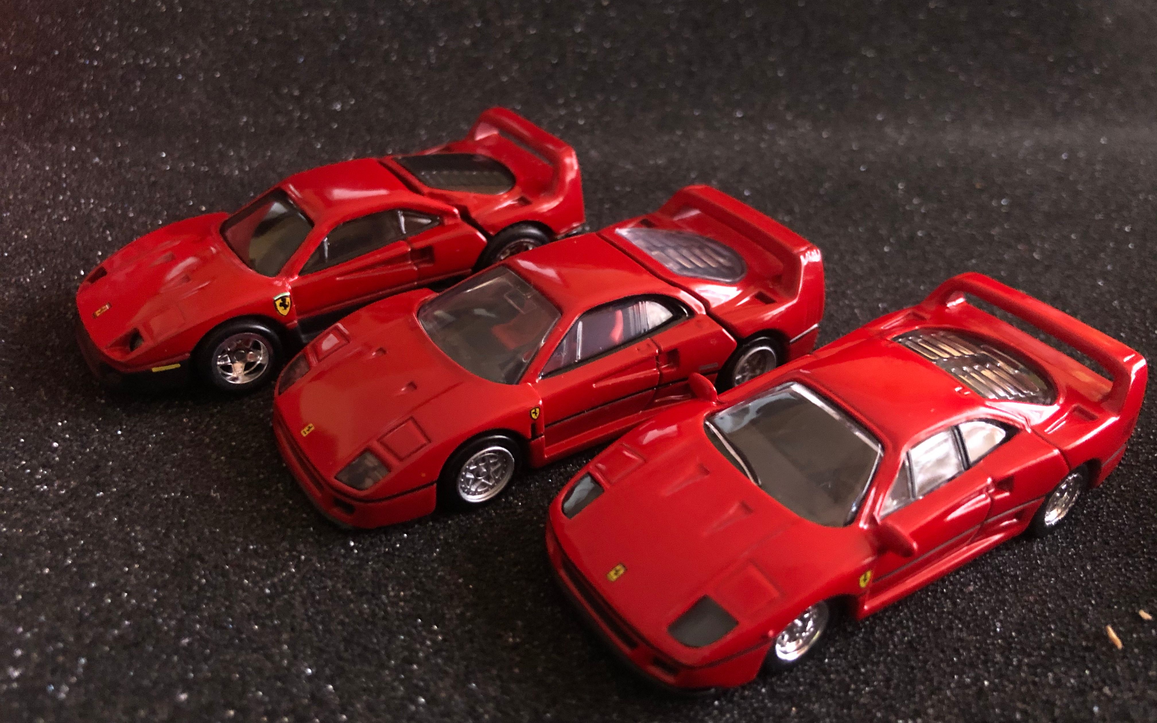 风火轮,多美卡,京商,火柴盒,比美高f40小比例模型鉴赏