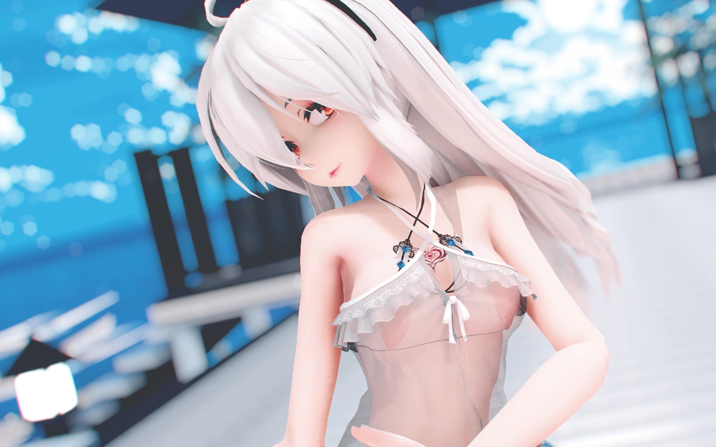 [图]【弱音MMD 4K60FPS】IZ_ONE-FIESTA 泳装Lily